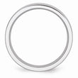 Cobalt Sterling Silver Inlay Satin 6mm Flat Band