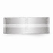 Cobalt Sterling Silver Inlay Satin 8mm Flat Band