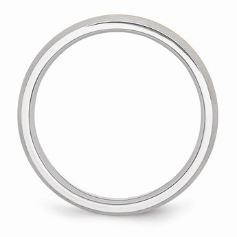 Cobalt 14k Gold Inlay Satin 6mm Band