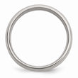 Stainless Steel 14k Yellow Inlay 8mm Brushed Band