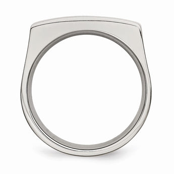 Stainless Steel Brushed and Polished Ring