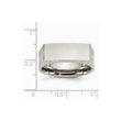 Stainless Steel Brushed and Polished Ring