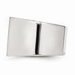 Stainless Steel Black & White Diamond Ring