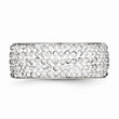 Stainless Steel Crystal 9mm Eternity Ring