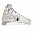 Stainless Steel Yellow IP-plated Eagle Polished Ring