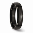 Stainless Steel 5mm Black IP-plated Polished Band