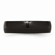 Stainless Steel 6mm Black IP-plated Polished Band