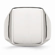 Stainless Steel Polished Rectangular Ring