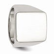 Stainless Steel Polished Rectangular Ring