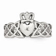 Stainless Steel Polished Claddagh Ring