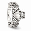 Stainless Steel Polished Claddagh Ring