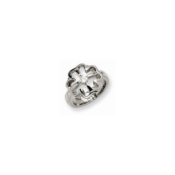 Stainless Steel CZ Ring
