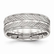 Stainless Steel Polished Grooved Ring