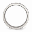 Stainless Steel Engraved Trinity Symbol Brushed 6mm Band