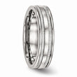 Stainless Steel Polished Grooved 6.00mm Band