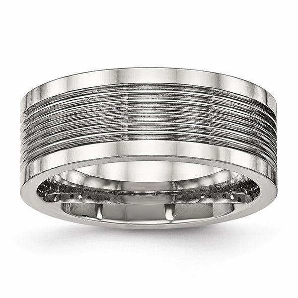 Stainless Steel Polished Grooved Comfort Back Ring