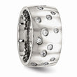 Stainless Steel Polished CZ Ring