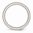 Stainless Steel Brushed and Polished Yellow IP-plated Band