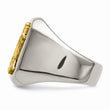 Stainless Steel w/14k Accent Polished Praying Hands Ring