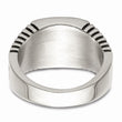Stainless Steel Polished with CZ Signet Ring
