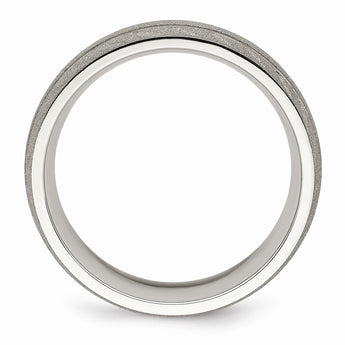 Stainless Steel Polished and Satin 8mm Band