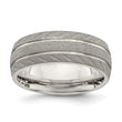 Stainless Steel Polished and Satin 8mm Band
