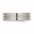 Stainless Steel Grooved 6mm Polished Band