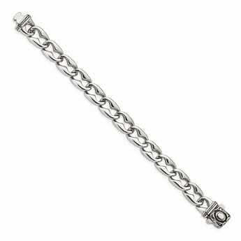 Stainless Steel Polished Fancy Link 8.25in Bracelet