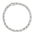 Stainless Steel Polished Oval Links 7.75in Bracelet