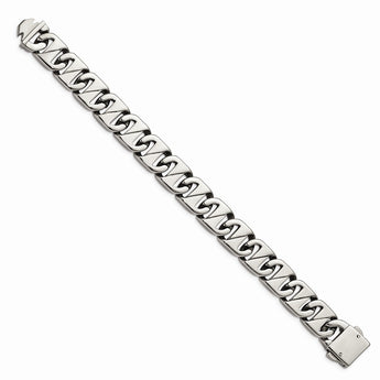 Stainless Steel Polished Fancy Link 8.5in Bracelet