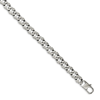 Stainless Steel Polished Link 8.5in Bracelet