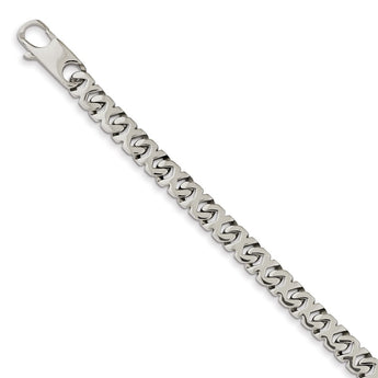 Stainless Steel Polished Fancy Xs 8.25in Bracelet