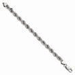 Stainless Steel Polished 7mm Rope Bracelet