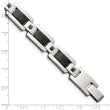 Stainless Steel Polished Black IP-plated 1/2ct tw. Diamond Bracelet