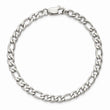 Stainless Steel Polished Figaro 9 inch Bracelet