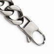 Stainless Steel Polished Antiqued Skull Bracelet