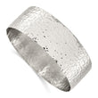 Stainless Steel Polished Hammered Bangle