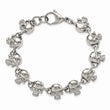 Stainless Steel Skull 8in Bracelet
