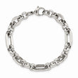 Stainless Steel Fancy Link 7.5in Bracelet
