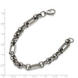 Stainless Steel Fancy Link 7.5in Bracelet
