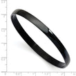 Stainless Steel Black IP Plated Bangle