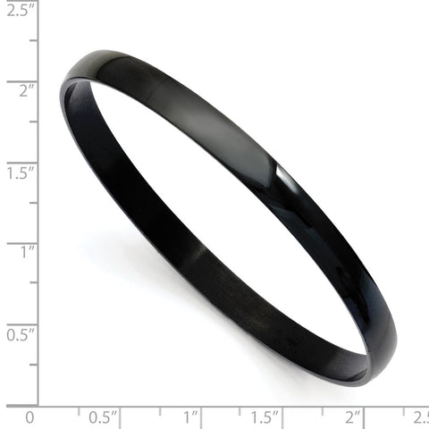 Stainless Steel Black IP Plated Bangle