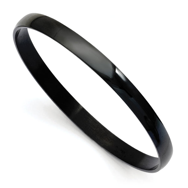 Stainless Steel Black IP Plated Bangle