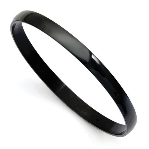 Stainless Steel Black IP Plated Bangle