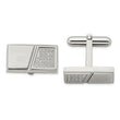 Stainless Steel Polished with CZ Cufflinks