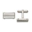 Stainless Steel Brushed and Polished Cufflinks