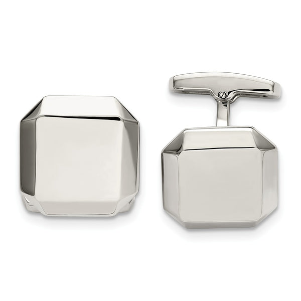 Stainless Steel Polished Cuff Links