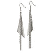 Stainless Steel Polished Shepherd Hook Dangle Earrings