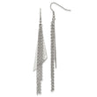 Stainless Steel Polished Shepherd Hook Dangle Earrings