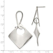 Stainless Steel Polished Post Dangle Earrings